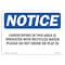 Signmission OSHA Notice Sign, 10" H, Rigid Plastic, Landscaping In This Area Is Irrigated With Sign, Landscape OS-NS-P-1014-L-13953 - alternate 1